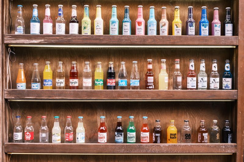 Wing Snob signature sauce wall display
